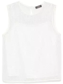 Peserico топ рыхлой вязки, белый