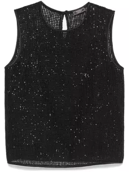 Peserico топ рыхлой вязки, черный