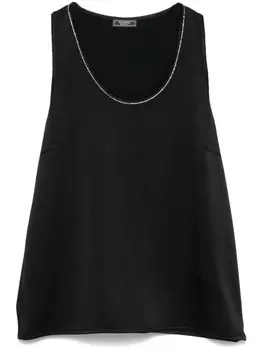Peserico топ с цепочкой Punto Luce, черный
