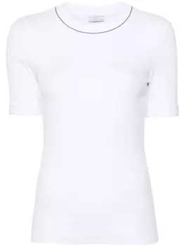 Peserico топ с декором Monili, белый