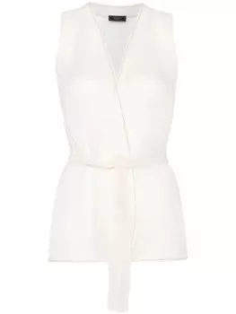 Peserico топ с декором Punto Luce, нейтральный