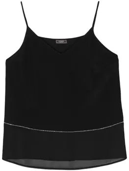 Peserico топ с V-образным вырезом, черный