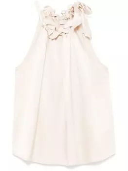 Peserico топ со сборками, серый