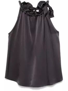 Peserico топ со сборками, серый