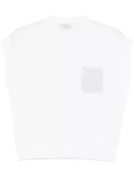 Peserico топ тонкой вязки, белый