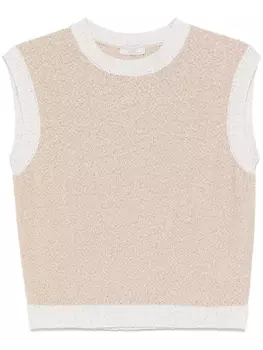 Peserico топ тонкой вязки, нейтральный