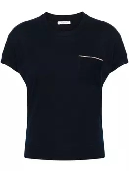 Peserico топ тонкой вязки, синий