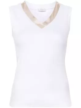 Peserico топ в рубчик, белый