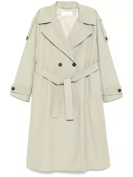 Peserico тренч с бисером, зеленый