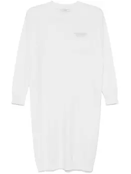 Peserico трикотажное платье миди, белый