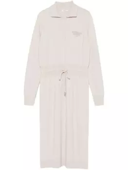 Peserico трикотажное платье миди, нейтральный цвет