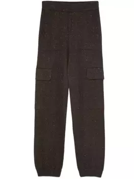 Peserico трикотажные брюки карго, коричневый