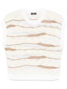 Peserico трикотажный топ, нейтральный