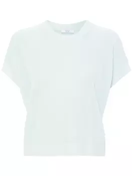 Peserico трикотажный топ с эффектом металлик, синий