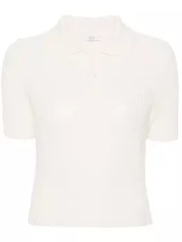 Peserico трикотажный топ с короткими рукавами, белый