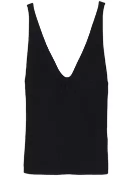 Peserico трикотажный топ в рубчик, синий