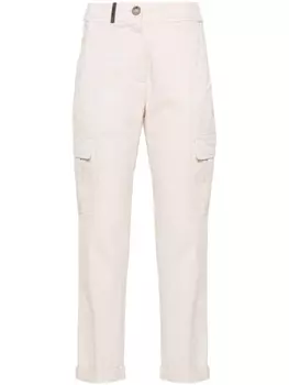 Peserico твиловые брюки карго, нейтральный цвет