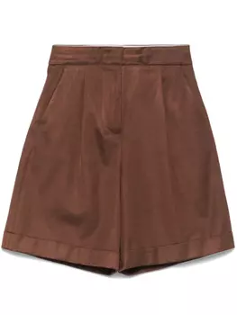 Peserico твиловые шорты, коричневый