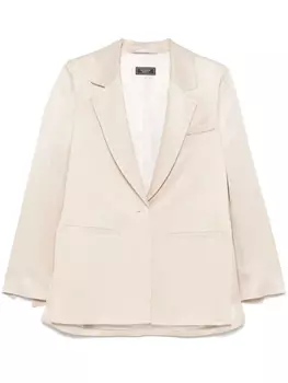 Peserico твиловый однобортный пиджак, нейтральный