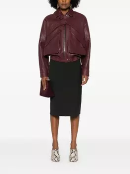 Peserico юбка миди А-силуэта, серый