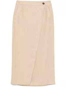 Peserico юбка миди с запахом