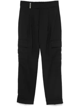 Peserico укороченные брюки-карго, черный