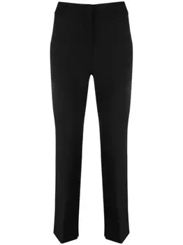 Peserico укороченные брюки прямого кроя, черный