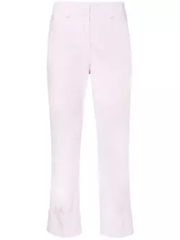 Peserico укороченные брюки с манжетами, розовый