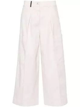 Peserico укороченные брюки, серый