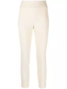 Peserico укороченные брюки строгого кроя, нейтральный цвет