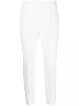 Peserico укороченные зауженные брюки, белый