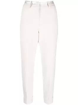 Peserico укороченные зауженные брюки, нейтральный цвет