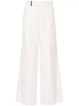 Peserico вельветовые брюки прямого кроя, розовый