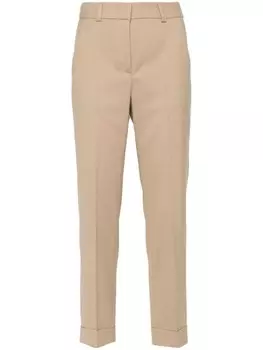 Peserico зауженные брюки, коричневый