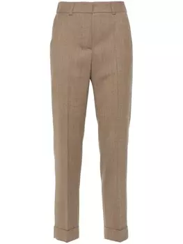 Peserico зауженные брюки, коричневый