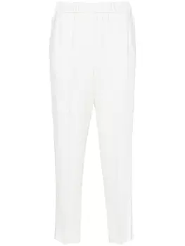 Peserico зауженные брюки с бисером, белый