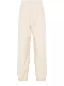 Peserico зауженные брюки с контрастными полосками, нейтральный цвет