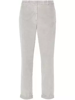 Peserico зауженные брюки, серый