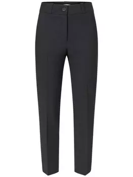 Peserico зауженные брюки со складками, синий