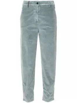 Peserico зауженные вельветовые брюки, зеленый