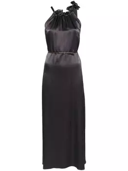 Peserico жаккардовое платье без рукавов, серый