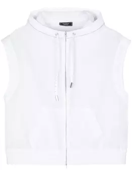 Peserico жилет из органзы с бисером, белый