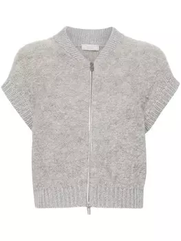 Peserico жилет на молнии, серый