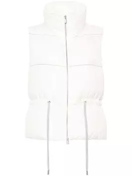 Peserico жилет с декором Monili, белый