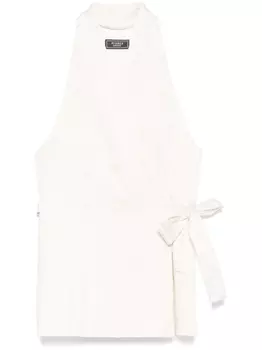 Peserico жилет с поясом, белый