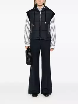 Peserico жилет со вставками, синий