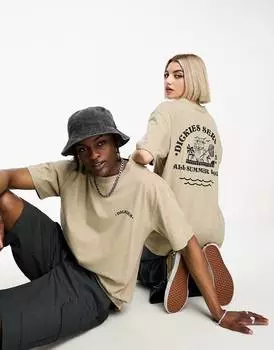 Песочная футболка унисекс с принтом на спине Dickies oak grove pool service эксклюзивно для asos