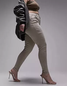 Песочные джинсы Topshop Curve Jamie