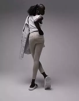 Песочные джинсы Topshop Petite Joni