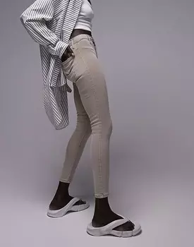 Песочные джинсы Topshop Petite Joni